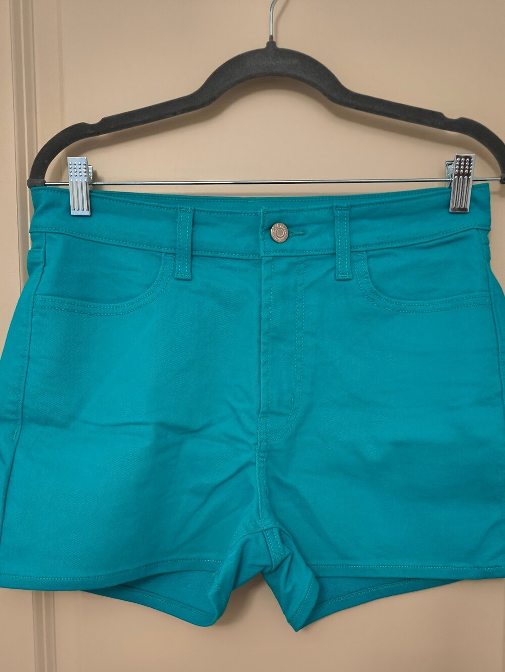 Old Navy Teal High-Rise Women’s Jean Shorts